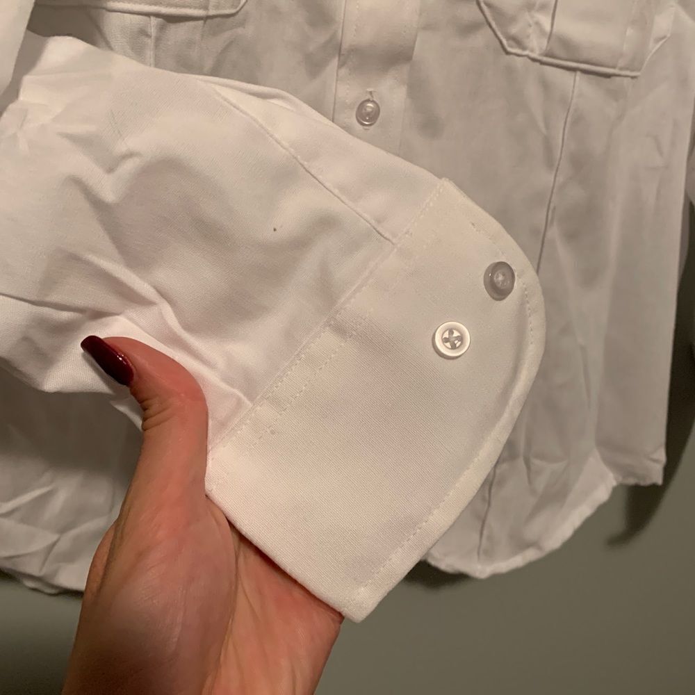 Women's White Collared Button-down - image 4